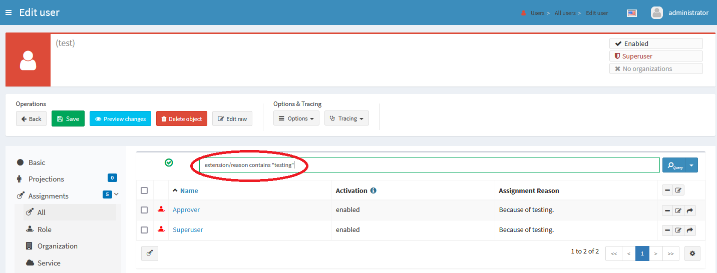 Extension search using Axiom